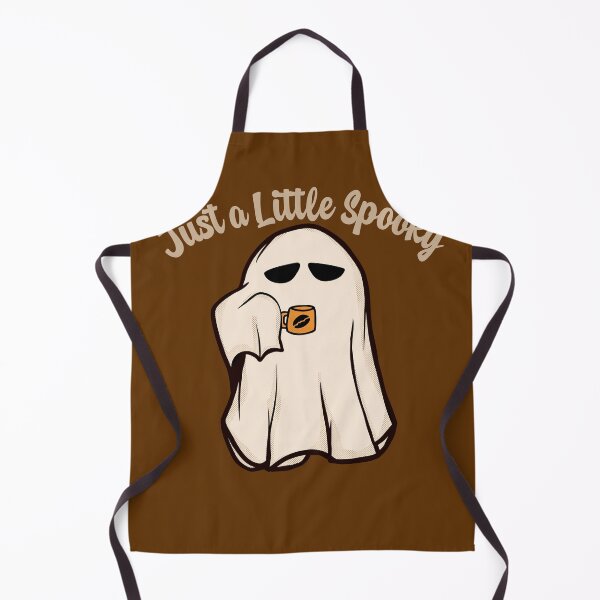 Item preview, Just a Little Spooky Cute Ghost Drinking Coffee designed and sold by EchoPrint Co..