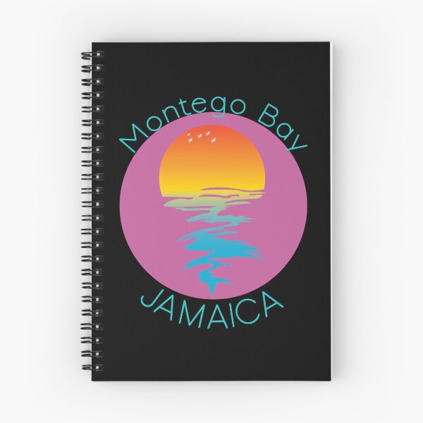 Item preview, Montego Bay Jamaica Tropical Sunset Emblem Design designed and sold by FaeryNuff.