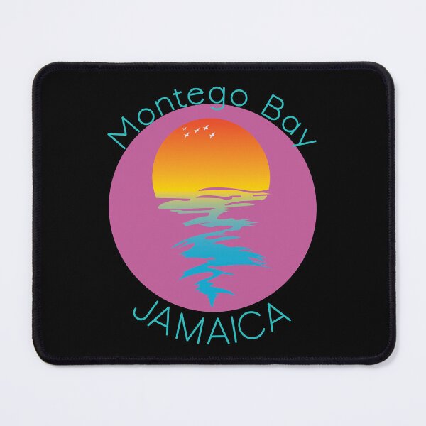Item preview, Montego Bay Jamaica Tropical Sunset Emblem Design designed and sold by FaeryNuff.