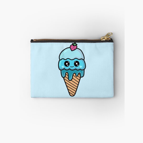 Item preview, Cute Blue Kawaii Ice CreamCone designed and sold by Em0Zombie.