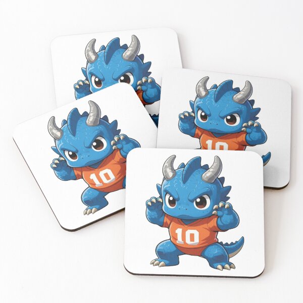 Item preview, Cute Blue Dragon Football Player – Fierce Fantasy Sports Mascot designed and sold by WildArtIT.