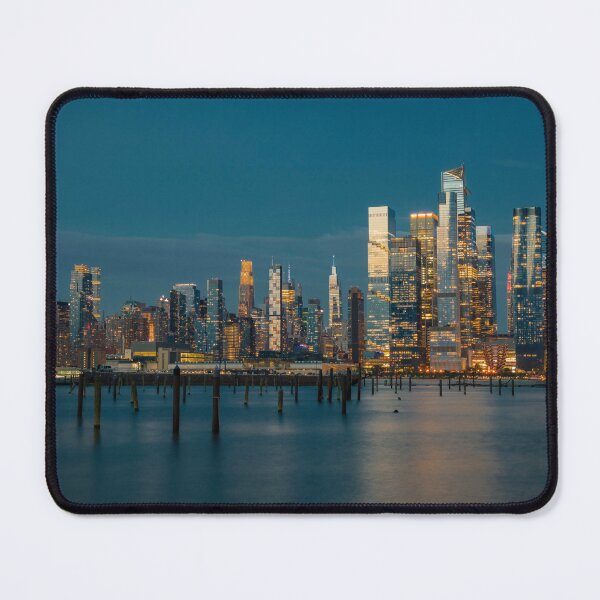Item preview, New York City Skyline - Panoramic Night Art designed and sold by DGMaxShop.