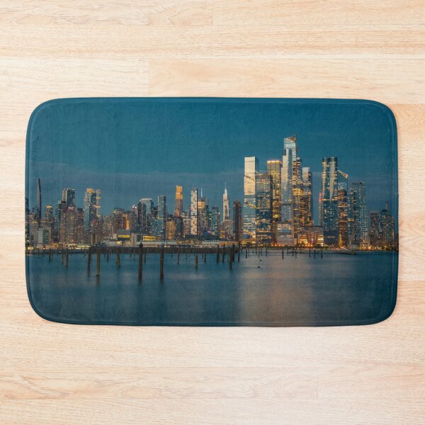 Item preview, New York City Skyline - Panoramic Night Art designed and sold by DGMaxShop.