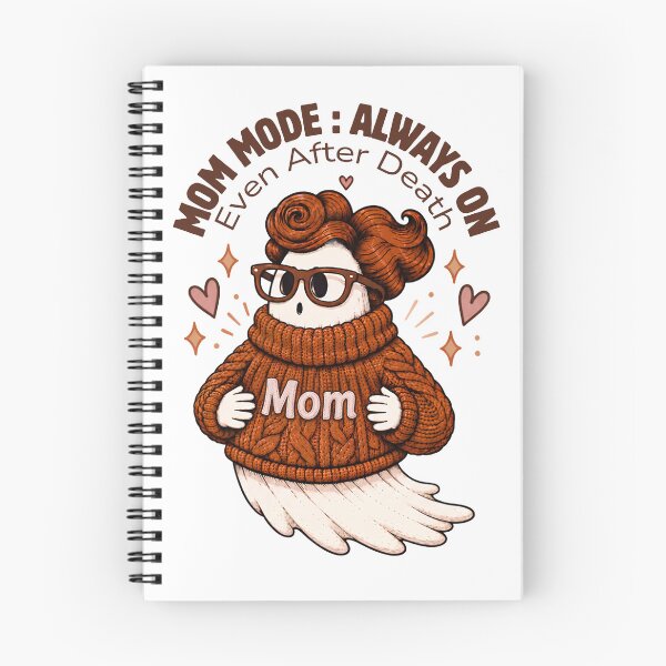 Item preview, Mom Mode Always On Even After Death Ghost Mom Halloween  designed and sold by Tiny Nest Studio.