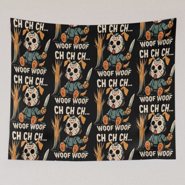 Item preview, CH CH CH… WOOF WOOF – Funny Horror Dog designed and sold by JackDraws88.