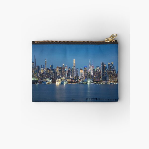 Item preview, New York City Skyline - Panoramic Night Art designed and sold by DGMaxShop.