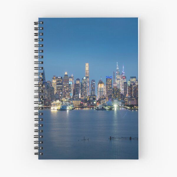 Item preview, New York City Skyline - Panoramic Night Art designed and sold by DGMaxShop.