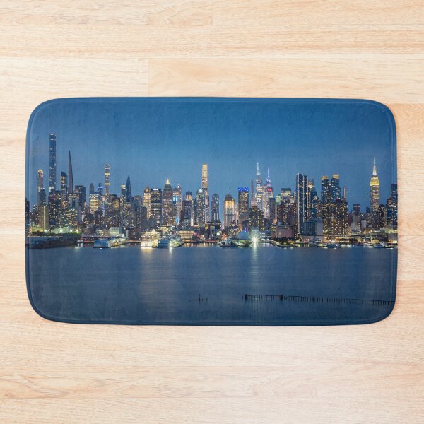 Item preview, New York City Skyline - Panoramic Night Art designed and sold by DGMaxShop.