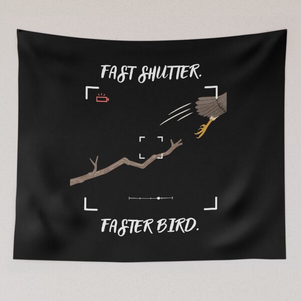 Item preview, Fast Shutter, Faster Bird – Funny Bird Photography designed and sold by FreePath-Move.