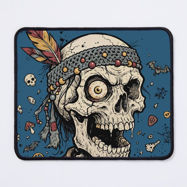 Item preview, Psychedelic Hippie Skeleton Tie Dye Peace Sign Trippy Art designed and sold by Cipher & Soul.