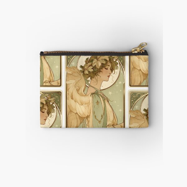 Item preview, Art nouveau Christmas angel card designed and sold by MendaciousMina.