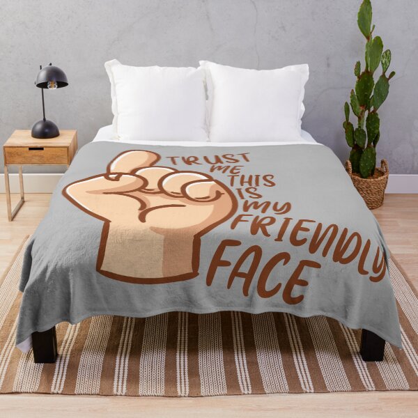 Item preview, Trust Me, This Is My Friendly Face – Funny Sarcastic Face Design designed and sold by essamtariq.