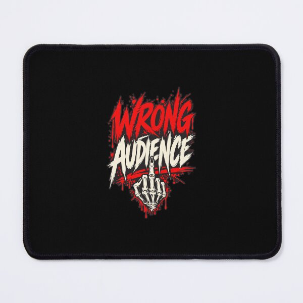 Item preview, Wrong Audience Skeleton Middle Finger designed and sold by KaurisDigital.