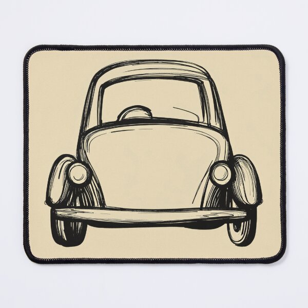 Item preview, Germany Classic Car Print – Built Properly, Funny Travel Pun Design designed and sold by MarkedArtPrints.