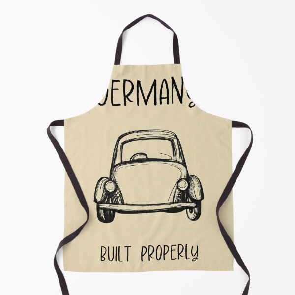 Item preview, Germany Classic Car Print – Built Properly, Funny Travel Pun Design designed and sold by MarkedArtPrints.