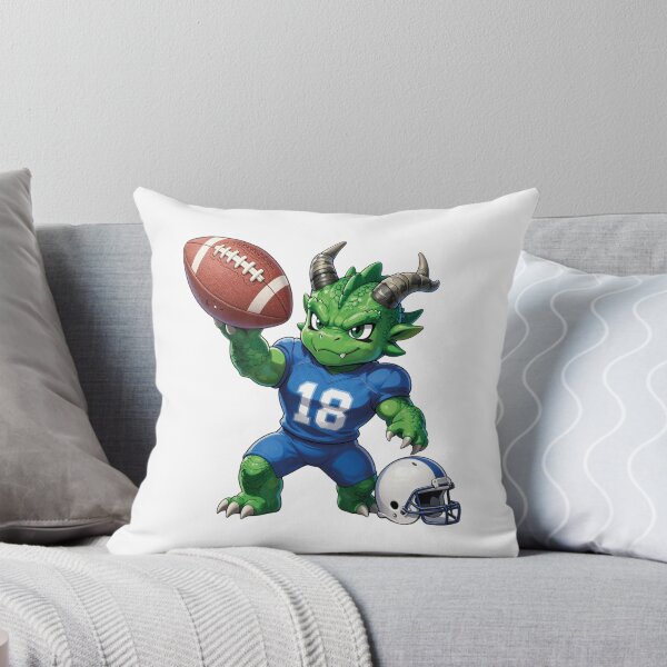 Item preview, Cute Chibi Green Dragon Football Quarterback Vector Art designed and sold by WildArtIT.