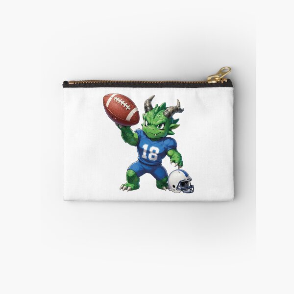 Item preview, Cute Chibi Green Dragon Football Quarterback Vector Art designed and sold by WildArtIT.
