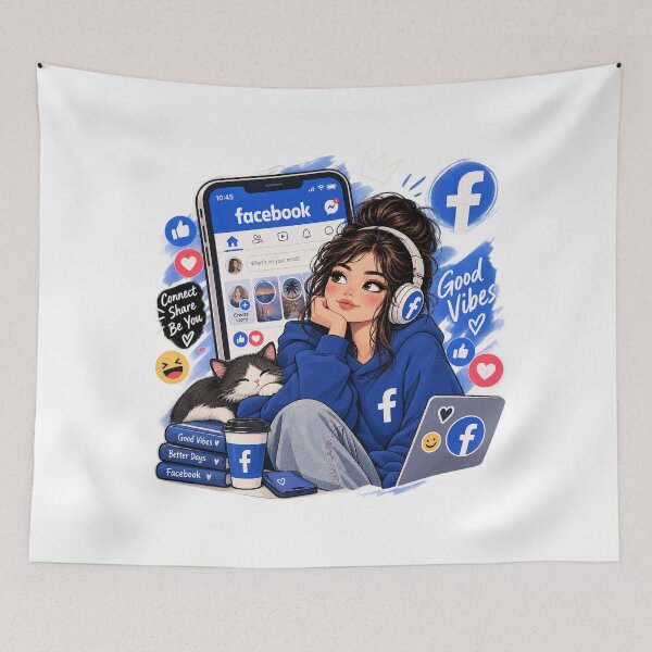 Item preview,  Facebook /Social Media / Internet Culture / Digital Lifestyle / Tech Lovers designed and sold by AlA2 3MER.