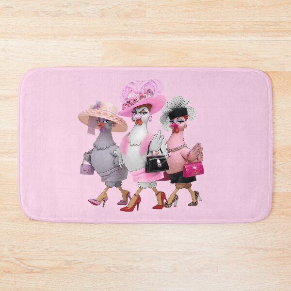 Item preview, High Class Clucking Hens – Funny Fashionable Chicken Art designed and sold by Classic Chaos Creations.