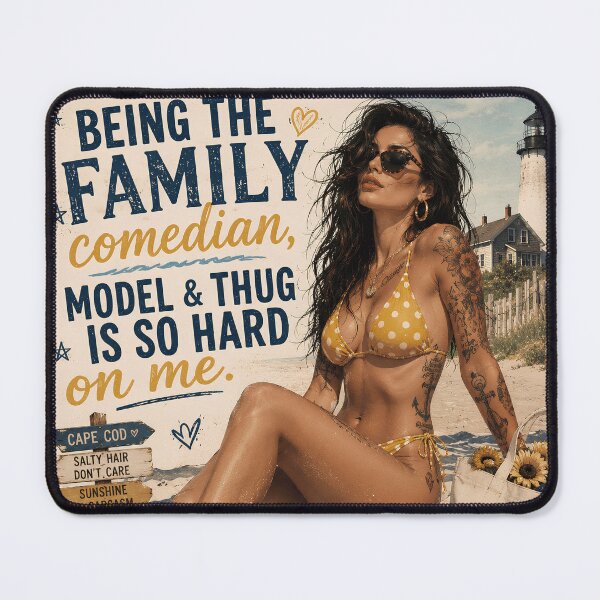 Item preview,  Family Comedian Model and Thug designed and sold by Sandy Beach Decor.