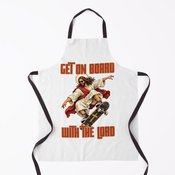 Item preview, Get On Board With The Lord - Jesus Skateboarding Christian Faith  designed and sold by Neurospicy Trolls.