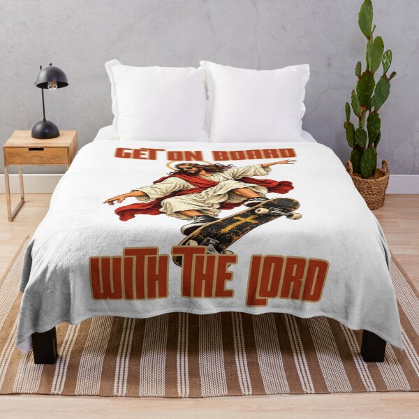 Item preview, Get On Board With The Lord - Jesus Skateboarding Christian Faith designed and sold by Neurospicy Trolls.