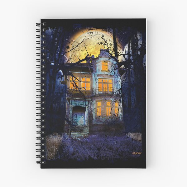 Item preview, Haunted House (Blue and Orange Version) designed and sold by JanGrackle.