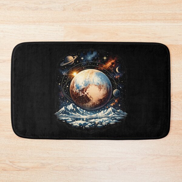 Item preview, Pluto with frozen terrain designed and sold by Daily Quirk.