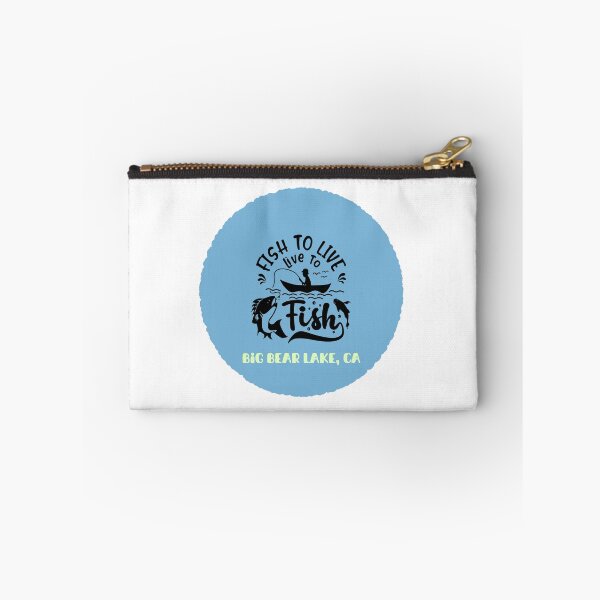 Item preview, Big Bear Lake, CA.  Fish to Live.  Live to Fish.  Gift for a Fisherman. designed and sold by ShrimpAndGrits.