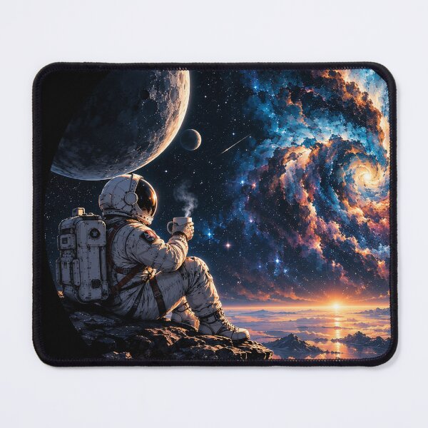 Item preview, Cosmic Coffee Break – Astronaut Watching the Universe designed and sold by apex.vibe.