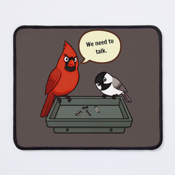 Item preview, Funny Empty Bird Feeder – We Need to Talk designed and sold by FreePath-Move.