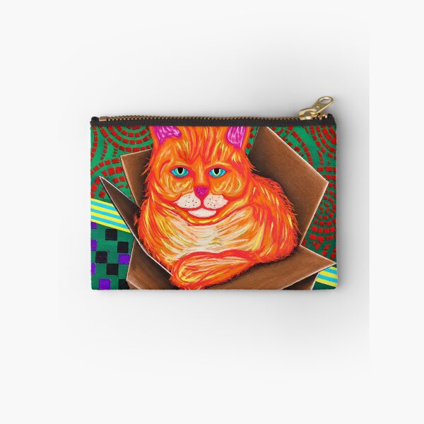 Item preview, If I Fits, I Sits – Psychedelic Cat in a Box designed and sold by artbycassia.