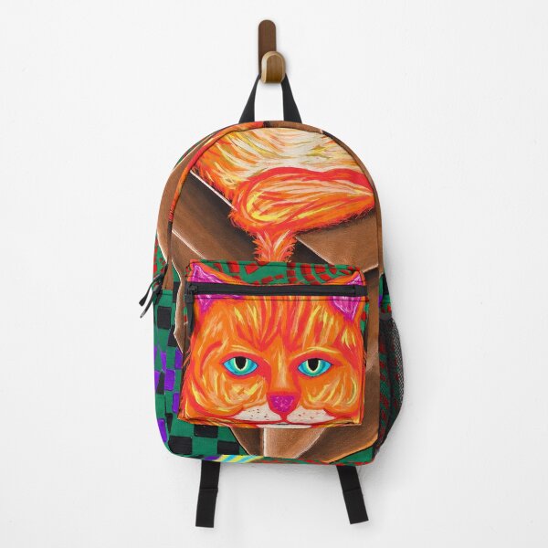 Item preview, If I Fits, I Sits – Psychedelic Cat in a Box designed and sold by artbycassia.