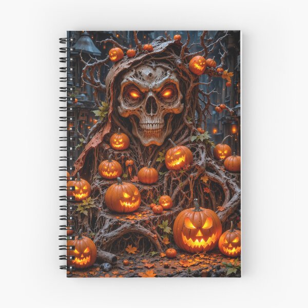 Item preview, Gothic Skull Tree Halloween Pumpkin Horror designed and sold by DrakariArt.