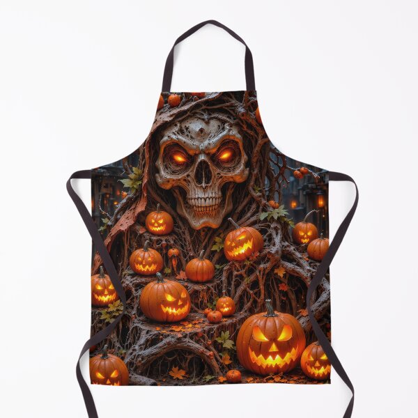 Item preview, Gothic Skull Tree Halloween Pumpkin Horror designed and sold by DrakariArt.