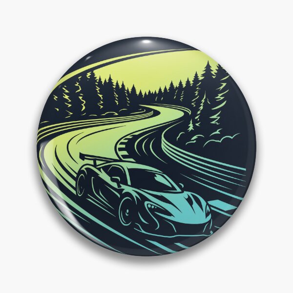 Item preview, Nordschleife Forest Racetrack Supercar Sports Car Graphic designed and sold by KiwiRider.