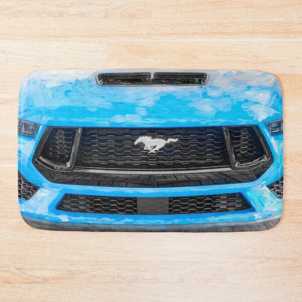Item preview, 2025 Grabber Blue Ford Mustang GT 5.0 Premium Sports Car Art designed and sold by RichFrancoCars.
