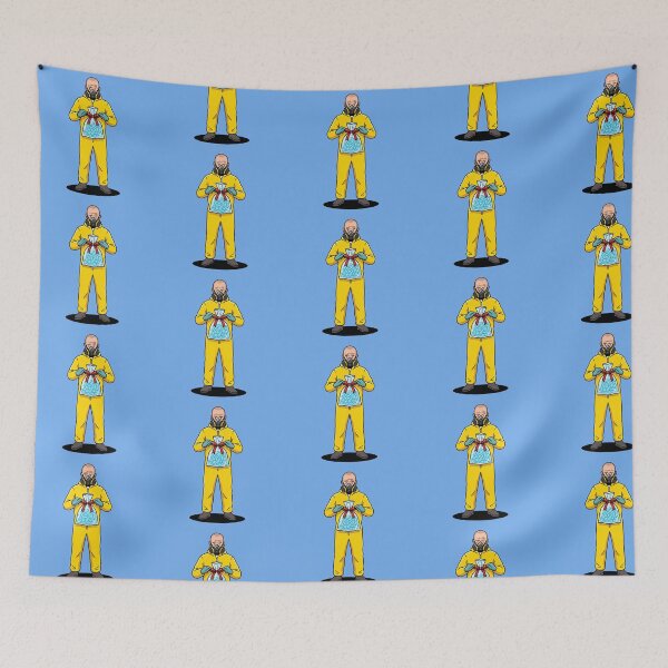 Item preview, Yellow Hazmat Suit Chemist Blue Crystal Candy Holiday Gift Ribbon Funny TV Parody Pop Art designed and sold by Rare By Hero.