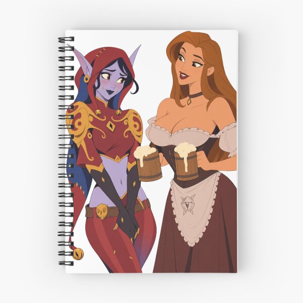 Item preview, Fantasy Tavern Pin Up – Enchantress & Ale Maiden designed and sold by  Hollow Moon Studios..