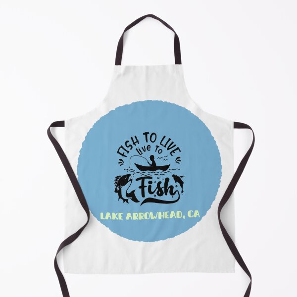 Item preview, Lake Arrowhead, CA. Fish to Live. Live to Fish. Gift for a Fisherman. designed and sold by ShrimpAndGrits.