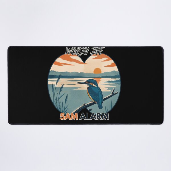 Item preview, Retro Kingfisher Birdwatching – Worth the 5AM Alarm designed and sold by FreePath-Move.