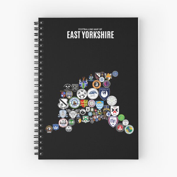 Item preview, Mens Footballing Map of East Yorkshire designed and sold by Footy-Maps.