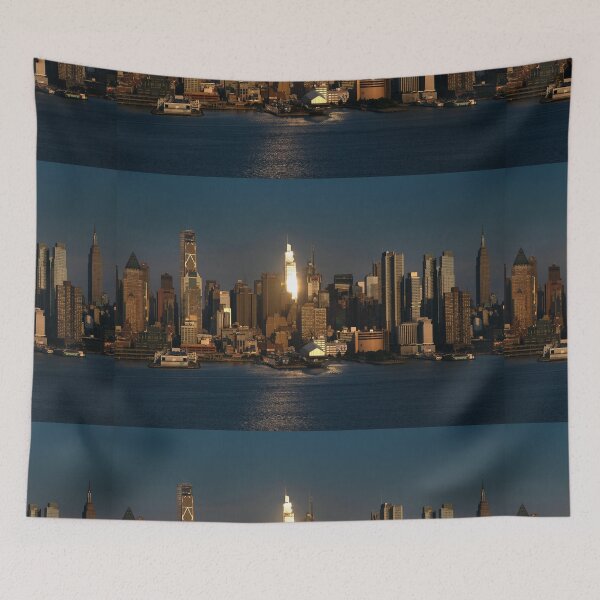 Item preview, Golden Reflection Of Sunset Manhattan designed and sold by DGMaxShop.