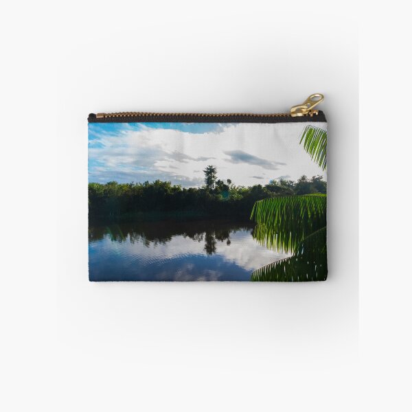 Item preview, Tropical River Reflection and Palm Fronds designed and sold by ThaCriações.