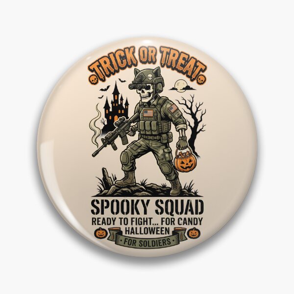 Item preview, Spooky squad ready to fight ...for candy - Halloween for soldiers designed and sold by ParadoxParadox.