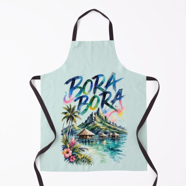 Item preview, Bora Bora Tropical Paradise-Colorful Vintage Island designed and sold by Rosie's Wildflower Boutique.