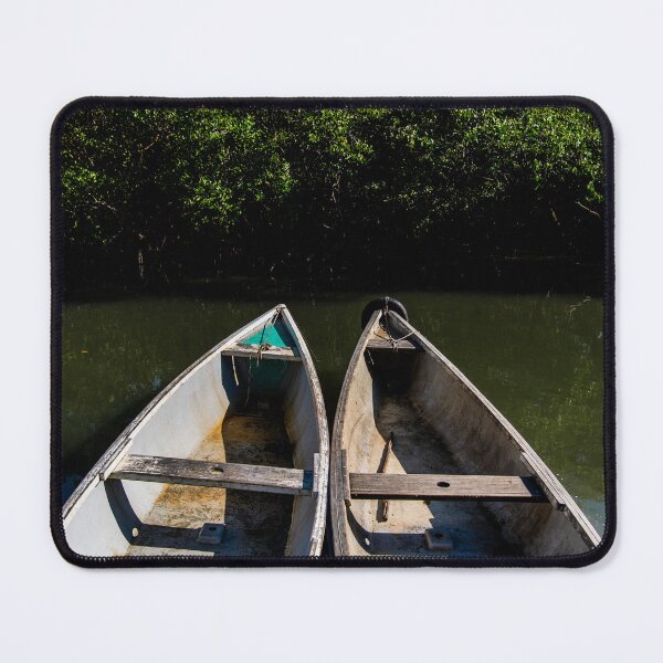 Item preview, Rustic Wooden Canoes on Tropical River designed and sold by ThaCriações.