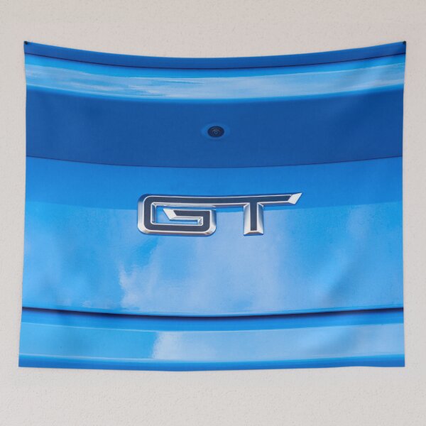 Item preview,  2025 Grabber Blue Ford Mustang GT 5.0 Premium Sports Car Art designed and sold by RichFrancoCars.