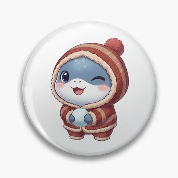 Item preview, Cute Winter Shark designed and sold by Nature's Chibis.