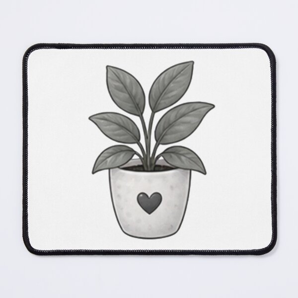 Item preview, Cute Potted Plant with Heart – Minimalist Botanical Plant Design designed and sold by Kiralemon.